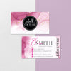 Purple Watercolor Chalk Couture Business Card, Personalized Chalk Couture Business Cards CC13