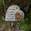 Honor your beloved pet with this beautiful Heart-Shaped Pet Memorial Statue. Crafted from stone-resin, this durable piece is designed to stand up to any weather. Personalize it with your pet's name and a meaningful quote or message for a special touch. A touching tribute to your furry friend.