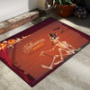 Gnomes and Festive Cheer: Soft Area Rug for Living Room Décor – Halloween and Christmas Themes, Easy to Clean and Anti-Slip