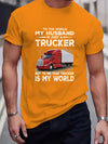 Men's Casual Truck Pattern T-Shirt: Embrace Street Style with this Stretch Round Neck Tee for an Effortlessly Cool Summer Look