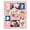 Gift the perfect, unique present to your favorite pig lover: Our Pink Piggy Blanket is the perfect home decor piece for any living room. Lightweight and durable, this cozy blanket features a playful pig design and makes a thoughtful, practical gift.