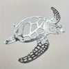 Metal Art Sea Turtle Ornament: A Charming Beach Theme Decor for Indoor Living Rooms