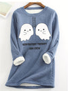 Hauntingly Cute: Little Ghost Print Sweatshirt for Women - Stay Cozy and Stylish this Halloween