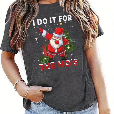Jolly Santa Claus Print T-Shirt: A Festive Addition to Your Spring-Summer Wardrobe