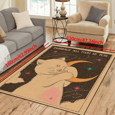 Embrass-You: A Cute, Resistant, and Waterproof Rug for Your Living Room, Bedroom, Nursery, or Outdoor Space