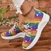 Bold and Stylish: Women's Colorful Platform Sneakers for Casual and Outdoor Activities