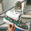 Warm and Festive: Women's Christmas Print Canvas Shoes for Cozy Outdoor Adventures