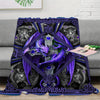Dragon and Skull Printed Flannel Blanket: Embrace the Coziness and Unleash the Mythical Spirit