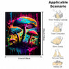 Colorful Mushroom Pattern Flannel Blanket: A Soft and Warm Nap Blanket for Couch, Office, Bed, Camping, and Travel