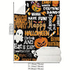 Funny Pumpkin Ghost Print Flannel Blanket: A Versatile Halloween-Themed Throw for Every Occasion!