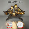 Enchanting Turtledove 3D Wooden Carving: A Delightful Home Decoration and Artistic Night Light