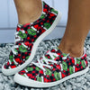 These women's festive and funky shoes are perfect for the holiday season, with creative colorful Christmas cartoon designs. The flat skateboard sole offers maximum comfort while you're walking outdoors. Step out in style with the perfect Christmas look.