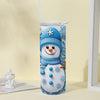 20oz Charming Snowman Pattern Tumbler – Perfect for Car, Home, Office, and Travel