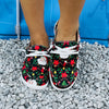 Festive and Fashionable: Women's Cartoon Santa Claus Print Slip-On Shoes for a Stylish Christmas!