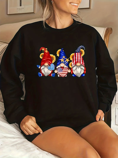 Santa Sweets: Cozy Plus Size Christmas Sweatshirt for Women