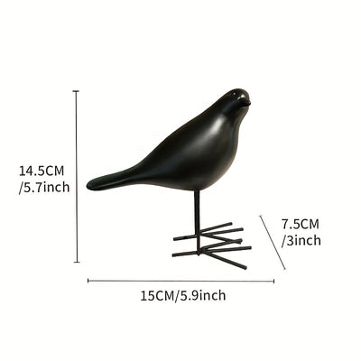 Charming Resin Bird Decoration: Delightful Ornament for Home, Living Room, Hotel, and More!