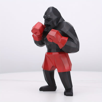 Resin Boxing Chimpanzees Statue: A Festive Addition for Winter Holidays and Year-round Decor