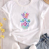 Summer Vibes: Pineapple Print T-Shirt, A Must-Have Casual Top for Women's Spring-Summer Collection