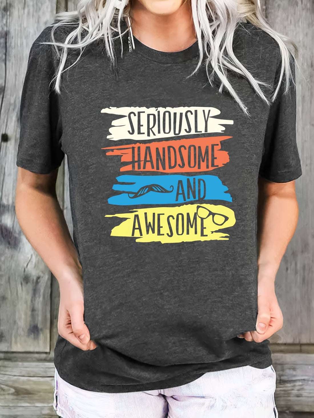 Upgrade your wardrobe with this must-have Stylish Letter Print Crew Neck T-Shirt. Its trendy design and lightweight fabric make it perfect for the upcoming spring and summer seasons. Add a touch of style and comfort to your casual outfits with this essential piece.