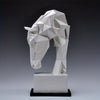 Geometric Origami Horse Head: Modern Resin Art Sculpture for Creative Home Decor