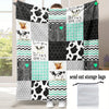 Cozy Cow Pattern Flannel Throw Blanket - Soft and Soothing Throw for Comfortable Sleep and Relaxation
