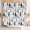 Whimsical Cat Shower Curtain: A Charming and Durable Bathroom Décor for Cat Lovers and Kids