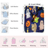 Spooky Fun: Halloween Themed Cartoon Ghost, Pumpkin, and Mummy Print Flannel Blanket - Multipurpose, Soft, and Warm for Couch, Sofa, Office, Bed, Camping, and Travel - Perfect Gift Blanket for All Seasons