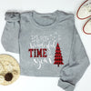 Cosy and Festive: Christmas Tree Letter Print Sweatshirt - Your Perfect Casual Holiday Attire