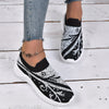 Comfort meets style with our Women's Printed Sock Sneakers - Slip-On, Breathable, and Trendy!