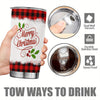 Festive Fun: 20oz Christmas Cup Stainless Steel Tumbler for the Perfect Holiday Travel Companion