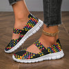 Breathable and Stylish: Women's Braided Walking Shoes with Cut Out Design for Casual Comfort