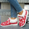 Winter Wonder: Women's Santa Claus Pattern Canvas Shoes - Stylish & Cozy Holiday Footwear