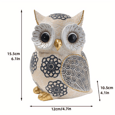 Nordic-Inspired Resin Owl Ornament: A Creative and Whimsical Home Accessory