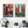 Journey through Middle-earth: 8-Piece Tolkien's Lord of the Rings Poster Set - Captivating Travel Destinations and Frameless Metal Art for Home Decor