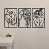 Stylish Minimalist Abstract Woman Metal Art Wall Decor: Enhance Your Living Space with Modern Line Drawing & Abstract Style