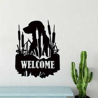 Lab Welcome Sign: Stylish Metal Wall Art for Indoor and Outdoor Home Decor - Perfect Gift for Science Enthusiasts