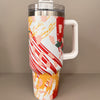 40oz Floral Pattern Stainless Steel Thermal Water Bottle: The Ultimate Portable Tumbler for Outdoor Adventures and Travel