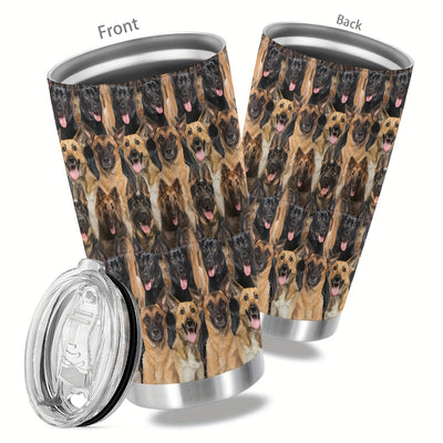 20oz Fun-loving Dog Lovers' Stainless Steel Tumbler: A Perfect Gift for Parents, Relatives, and Friends!