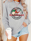 Introducing our Cozy Christmas Santa Letter Print Sweatshirt. Stay stylish and adorable this holiday season with our long-sleeve crew neck for women's clothing. Made with comfort in mind, this sweatshirt features a cozy Santa letter print for added festive cheer. Perfect for staying warm and looking great.