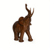 Wood Grain Resin Elephant Décor: A Majestic Addition to Your Living Room