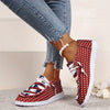 Stylish Women's Star Design Canvas Shoes - Lightweight and Comfortable Outdoor Footwear for the 4th of July