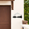 Naturally Serene: Mountain and Forest Metal Wall Art - Bringing the Beauty of Nature Indoors