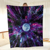 Dreamy Moon Forest Print Flannel Blanket: A Soft and Cozy All-Season Blanket for Travel, Sofa, Bed, and Office