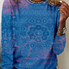 Stylish and Cozy: Graphic Print Sweatshirt - A Must-Have for Every Women's Spring-Fall Wardrobe