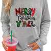 Cozy Christmas Letter Print Pullover Sweatshirt: Stylish and Warm Women's Fall/Winter Apparel