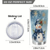 20oz Festive Snowman Stainless Steel Tumbler: The Perfect Holiday Gift for Loved Ones