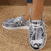 Stylish Newspaper Print Women's Canvas Shoes- Lightweight and Comfortable Walking Shoes