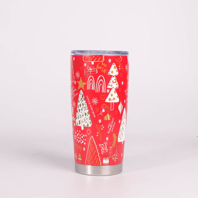 20oz Christmas Tumbler: Stylish Stainless Steel Water Bottle for All Seasons and Perfect Xmas Gift