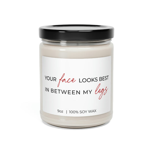 Your Face Looks Best In Between My Legs, Gift For Sexy Night, Soy Candle 9oz CJ11