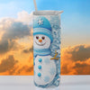 20oz Charming Snowman Pattern Tumbler – Perfect for Car, Home, Office, and Travel